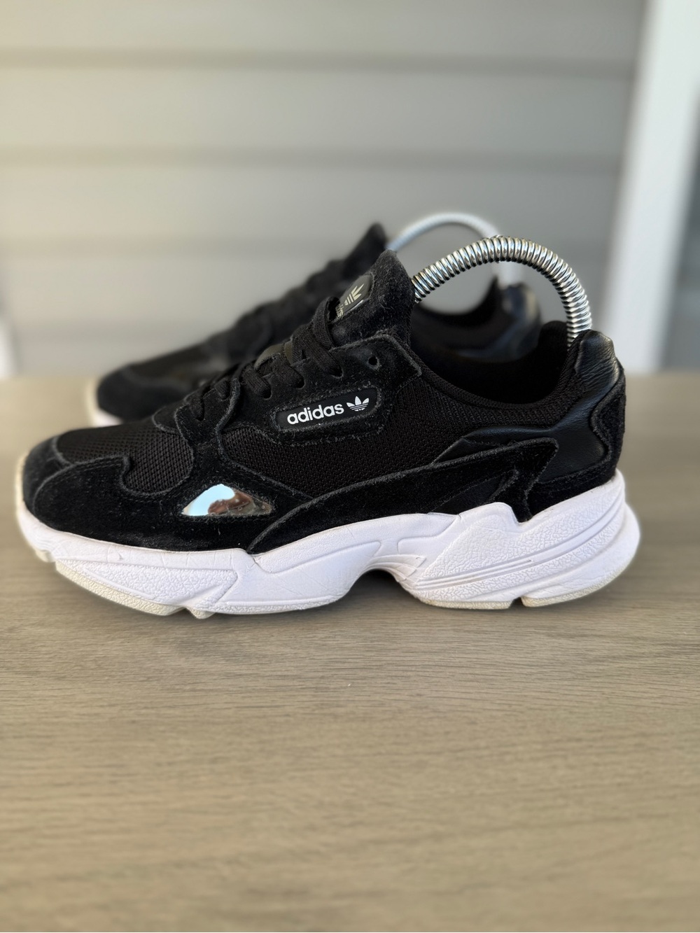 Copied - Adidas Women's Falcon Core Black Sneakers Size 6